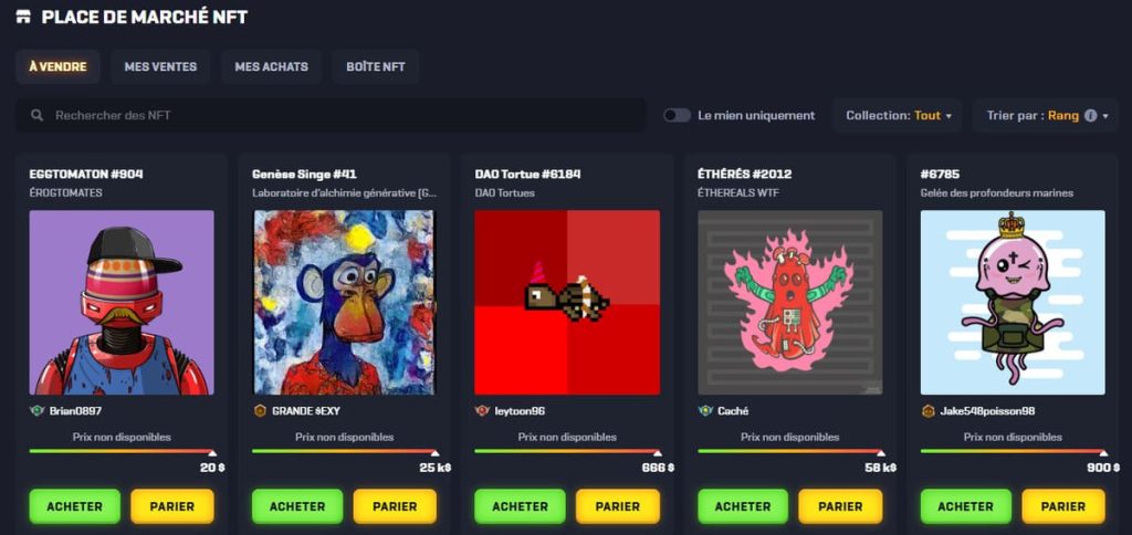 Rollbit Casino boutique